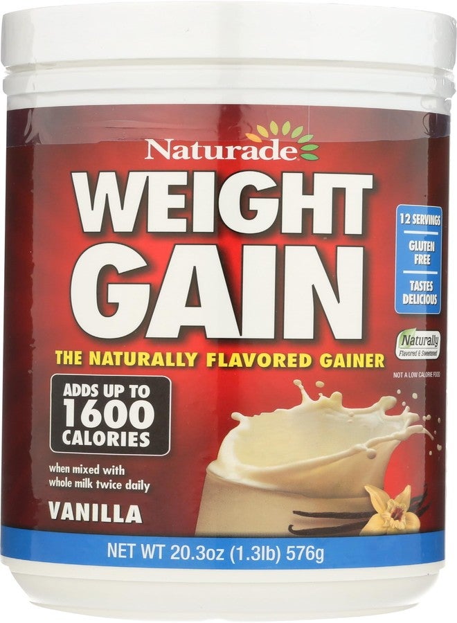 NATURADE Sugar Free Weight Gain Powder, 20.3 OZ - Image 1
